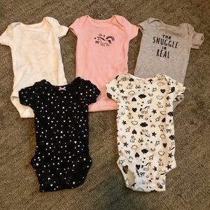 5 piece Preemie Onesies